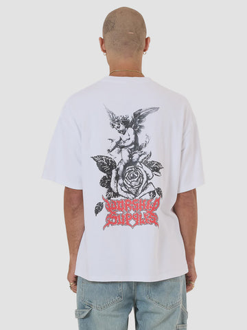 WORSHIP Perch Oversized Tee - WHITE