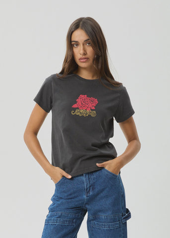 AFENDS Capulet Classic T-Shirt - STONE BLACK
