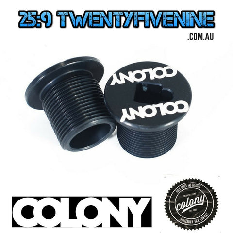 Colony BMX M25 Fork Bolt Top Cap For 2015 & Earlier Colony Forks BLACK 21gms
