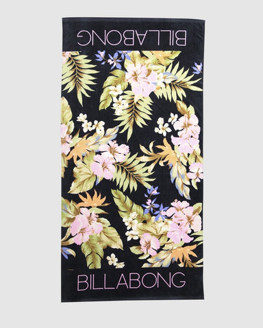 BILLABONG Teens Beachcomber Beach Towel - BLACK