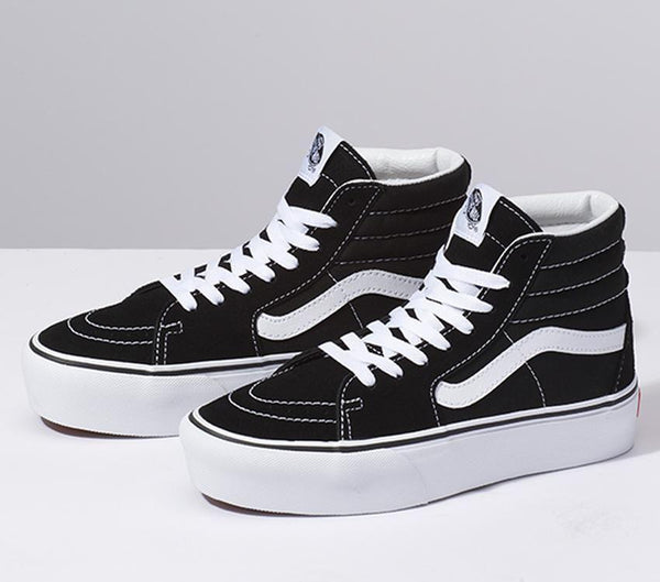 Grey and white discount high top vans
