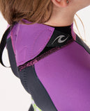 RIP CURL Groms Omega Back Zip Spring Wetsuit - PURPLE