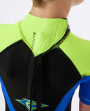 RIP CURL Groms Omega Back Zip Spring Wetsuit - LEMON