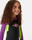 RIP CURL Groms Omega Back Zip Full Length Wetsuit - PURPLE