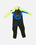 RIP CURL Groms Omega Back Zip Full Length Wetsuit - LEMON