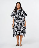RIP CURL Mixed Hooded Towel - BLACK/WHITE