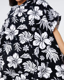 RIP CURL Mixed Hooded Towel - BLACK/WHITE