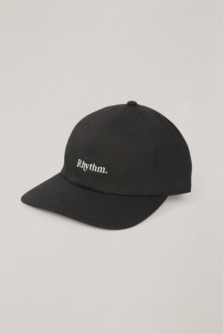 RHYTHM Essentials Brushed Twill Cap - BLACK