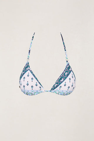 RHYTHM Seacliffe Slide Tri Bikini Top - NAVY