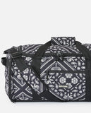 RIP CURL Large Packable 60 Litre Duffle Bag - BLACK/OFF WHITE