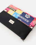 RIP CURL X Large Pencil Case Variety - BLACK/MULTI/PINK