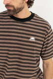 RHYTHM Vintage Stripe Short Sleeve T-Shirt - LATTE