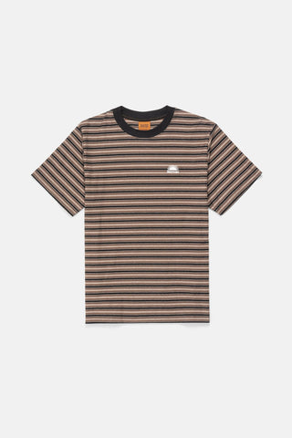 RHYTHM Vintage Stripe Short Sleeve T-Shirt - LATTE