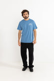 RHYTHM Down Under Slub Short Sleeve T-Shirt - SEA BLUE