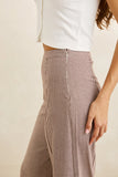 RHYTHM London Check Wide Leg Pant - CHOCOLATE