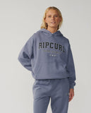 RIP CURL Varsity Sports Over Sized Hood - BLUE GREY