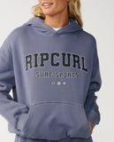RIP CURL Varsity Sports Over Sized Hood - BLUE GREY