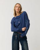 RIP CURL Archive Off Shoulder Crew - INDIGO