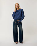 RIP CURL Archive Off Shoulder Crew - INDIGO