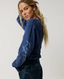 RIP CURL Archive Off Shoulder Crew - INDIGO