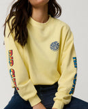 RIP CURL SG Heritage Oversized Fleece - SOFT YELLOW