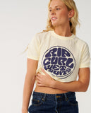 RIP CURL SG Wettie Ringer Tee - SOFT YELLOW