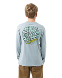 SANTA CRUZ Brain Dot Hollow Strip Long Sleeve - SLATE