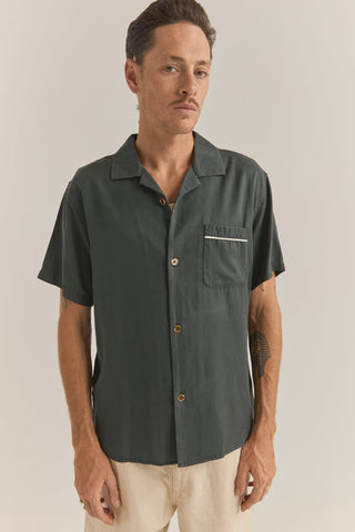 RHYTHM Daytona Shirt - DARK OLIVE