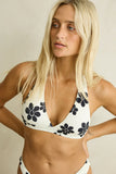 RHYTHM Loulou Floral Reversible Halter Top - CREAM