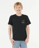 RIP CURL Road Trip Boys Tee - WASHED BLACK