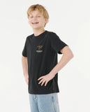 RIP CURL Road Trip Boys Tee - WASHED BLACK