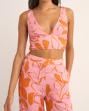 RHYTHM Bora Bora Floral Top - PINK