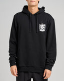 THE MAD HUEYS Ahoy Fkrs Shield Hooded Pullover - BLACK