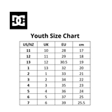 DC Kids Pure SKate Shoes - BLACK/WHITE/EMERALD