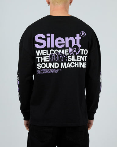 SILENT THEORY Sound Machine Long Sleeve Tee - BLACK