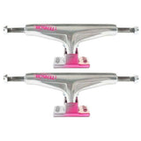 TENSOR - Alum Stencil Trucks - MIRROR RAW/CRIMSON FADE 5.25