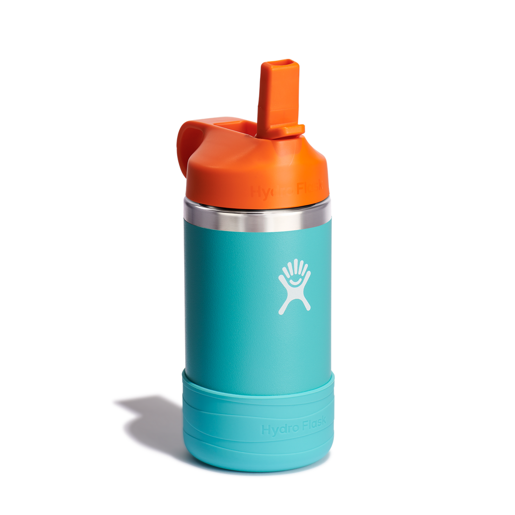 HYDRO FLASK Kids 12 Oz Wide Mouth Straw Cap Boot SEASPRAY
