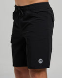 THE MAD HUEYS Hueys Coastline 18" Hybrid Short - BLACK