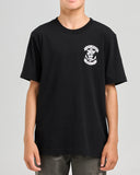 THE MAD HUEYS Sailor Anchor Youth Short Sleeve Tee - BLACK