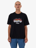 WORSHIP Snake Eyes Embro Tee - BLACK