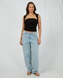 SILENT THEORY Peyton Top - BLACK