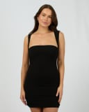 SILENT THEORY Peyton Mini Dress - BLACK