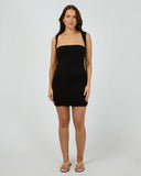 SILENT THEORY Peyton Mini Dress - BLACK