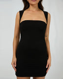 SILENT THEORY Peyton Mini Dress - BLACK