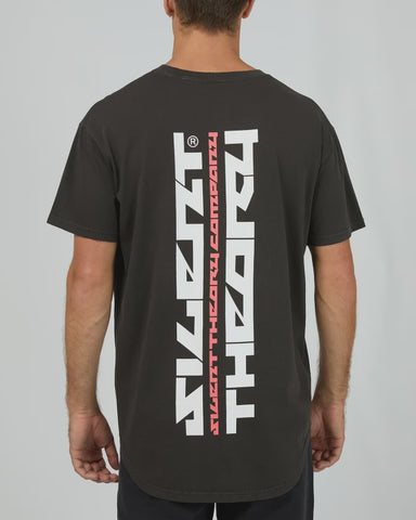 SILENT THEORY Rail Scoop Tee - CHARCOAL