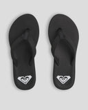 ROXY Porto Ladies Thongs - BLACK