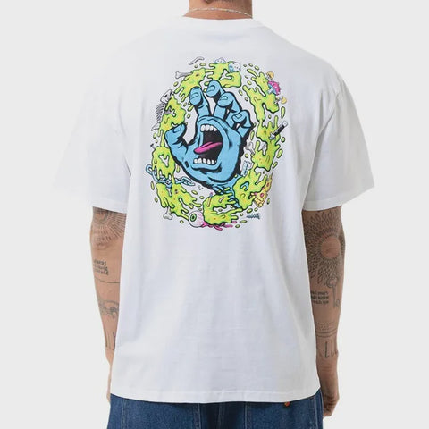 SANTA CRUZ Slime Scream Tee - WHITE