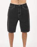 TOWN & COUNTRY Stringer Denim Short - WASHED BLACK