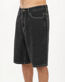 TOWN & COUNTRY Stringer Denim Short - WASHED BLACK