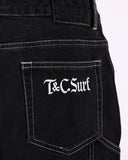 TOWN & COUNTRY Stringer Denim Short - WASHED BLACK